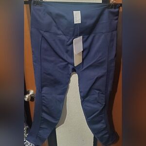 Fabletics Women's High-Waisted Perforated Top/Legging Set Medium Blue